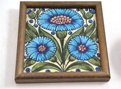 Lot 270 - A William de Morgan tile, impressed DM98