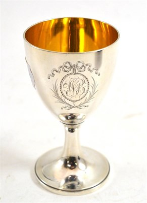 Lot 278 - George III silver goblet by John Denilow, London 1790