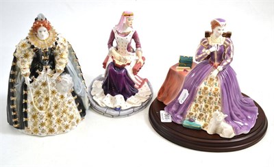 Lot 369 - Royal Worcester Mary Queen of Scots, Elizabeth I and Doulton Margaret of Anjou