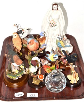 Lot 388 - A collection of Country Artists bird figures and a Royal Worcester figure