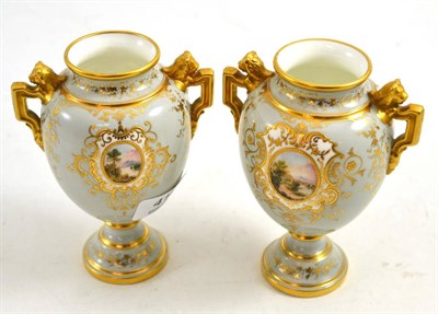 Lot 419 - A pair of Coalport vases