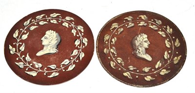 Lot 436 - Two painted on copper Georgian plaques