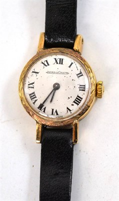 Lot 481 - Jaeger LeCoultre lady's wristwatch, 9ct gold, London 1968 hallmark