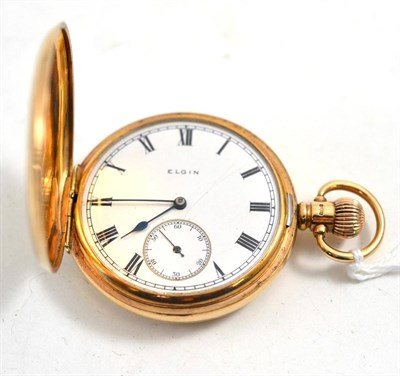 Lot 497 - A 9ct gold Elgin full hunter pocket watch