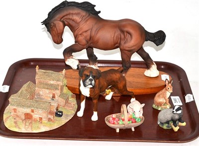 Lot 546 - Beswick 'Spirit of Earth' together with five Border Fine Arts models (6)