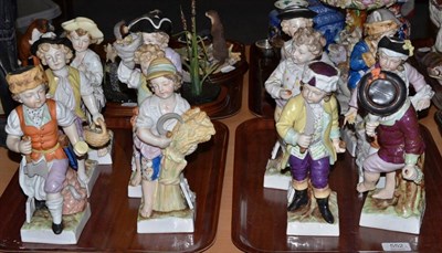 Lot 552 - A set of twelve Continental month figures