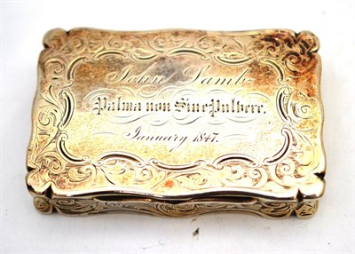 Lot 579 - A silver snuff box, Edward Smith, Birmingham