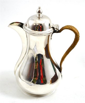 Lot 607 - A silver hot water jug (worn marks)