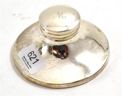 Lot 621 - A Capstan inkwell, Chester hallmark