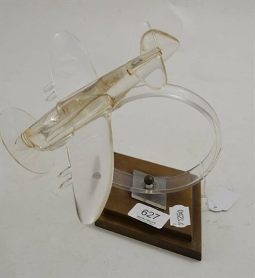 Lot 627 - A perspex and Bakelite model of a spitfire