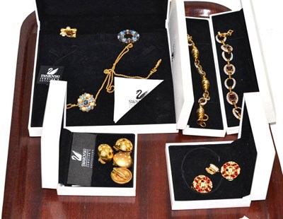 Lot 645 - Quantity of Swarovski jewellery including bracelets, earrings and pendant