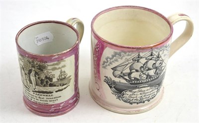 Lot 662 - Two lustre mugs