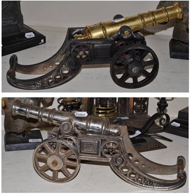 Lot 675 - Two model cannons