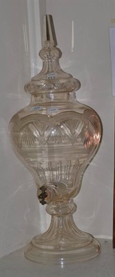 Lot 694 - A large 19th century cut glass sprit dispenser