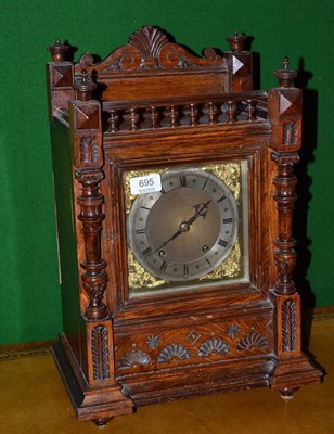 Lot 695 - A striking mantel clock, movement stamped 'W&H Sch'