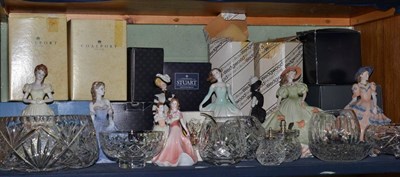 Lot 707 - Coalport figures ";Lauren";, ";Summer Bouquet";, ";Karen";, ";Linda";, ";Rose Crescent";,...