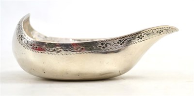 Lot 747 - A George III silver pap boat, probably Samuel Meriton II, London 1786, of typical form with a...