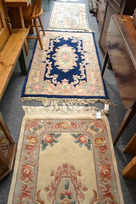 Lot 1018 - Three Chinese deep pile rugs