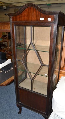 Lot 1045 - Small mahogany display cabinet