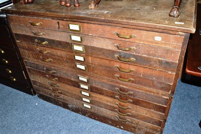 Lot 1050 - A large plan chest