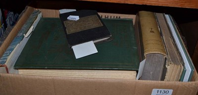 Lot 1130 - A collection of fox hunting books and a folding hunting map