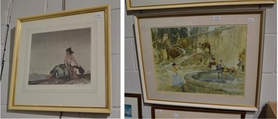 Lot 1142 - After Sir William Russell Flint RA, PRWS, RSW, ROI, RE, NS (1880-1969) ";Carmelita";, signed,...