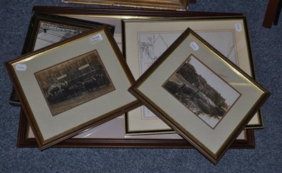 Lot 1154 - Five maps and photographs relating to the River Tees