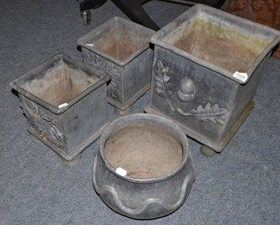 Lot 1229 - Four lead planters