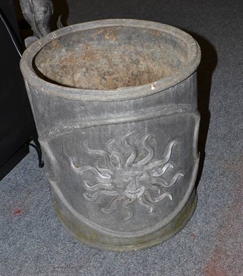 Lot 1233 - Lead circular planter