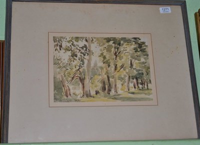 Lot 1271 - Philip Wilson Steer (1860-1942) ";The Grove Bridgnorth";, signed, watercolour