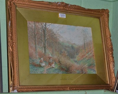 Lot 1272 - Charles Gregory (1849-1920) Spring in the Woods, signed, watercolour