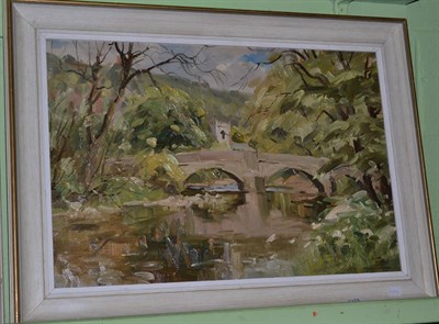 Lot 1278 - Angus Rands, Springtime in Arncliffe, Littondale, oil