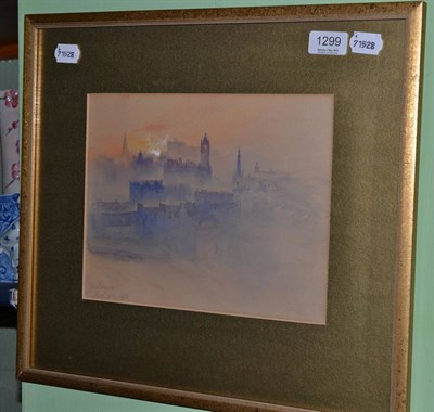 Lot 1299 - John Blair (1850-1934) ";From the Calton Hill";, signed, inscribed with title, watercolour