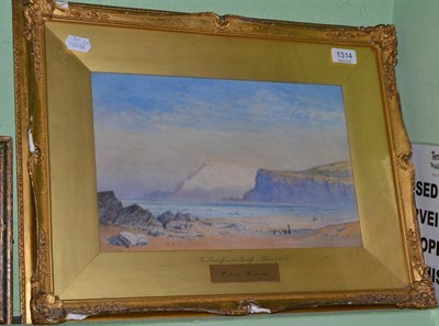 Lot 1314 - William Williams, The Huntcliff  and The Rawcliff near Saltburn-on-Sea, watercolour