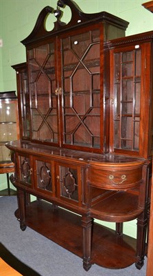 Lot 1345 - Late 19th century mahogany large display cabinet