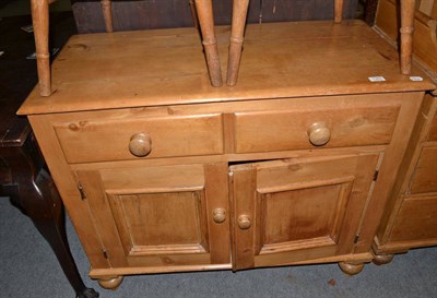 Lot 1363 - A Victorian pine dresser base