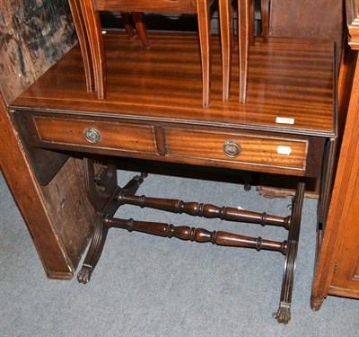 Lot 1437 - A mahogany sofa table