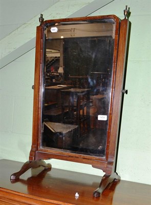 Lot 1454 - A mahogany framed dressing mirror