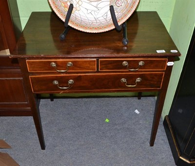 Lot 1459 - A George III side table with drawers