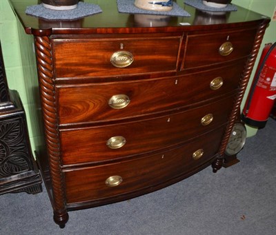 Lot 1463 - Mahogany four height chest of drawers