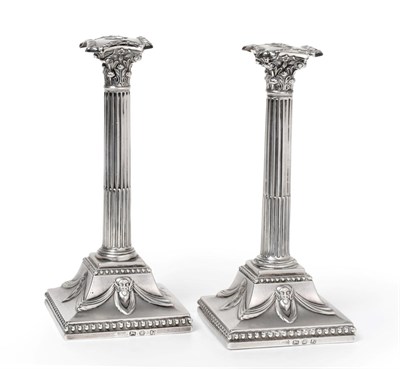 Lot 542 - A Pair of Small George III Silver Candlesticks, George Ashforth & Co, Sheffield 1775, with...