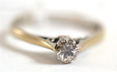 Lot 37 - A diamond solitaire ring, stamped '18CT'