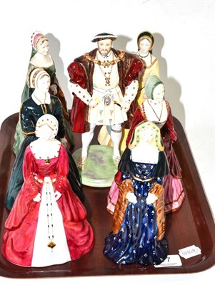 Lot 77 - Coalport The Royal Collection Henry VIII and his six wives