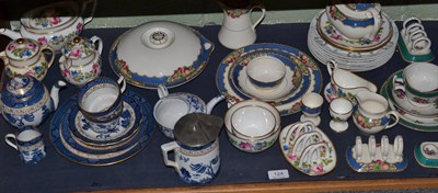 Lot 124 - A shelf of decorative ceramics and tea wares