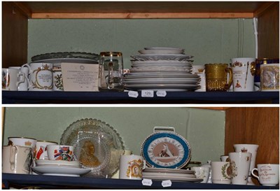 Lot 129 - A large quantity of Royal commemorative ceramics and glass, many monarchs including Victoria...