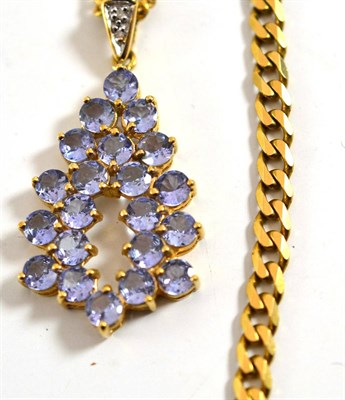 Lot 192 - Two gold chains, one with amethyst