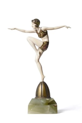 Lot 630 - Johann Philipp Ferdinand Preiss (German, 1882-1943): Con Brio: A Cold Painted Bronze and Ivory...