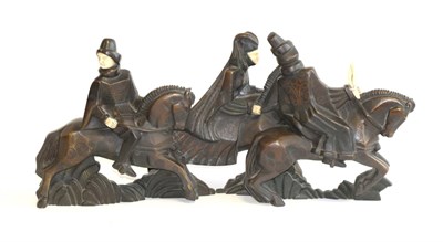 Lot 632 - Noel Coulon (German, 20th century): The Hunt, An Ivory and Bronze Figural Group, modelled as...