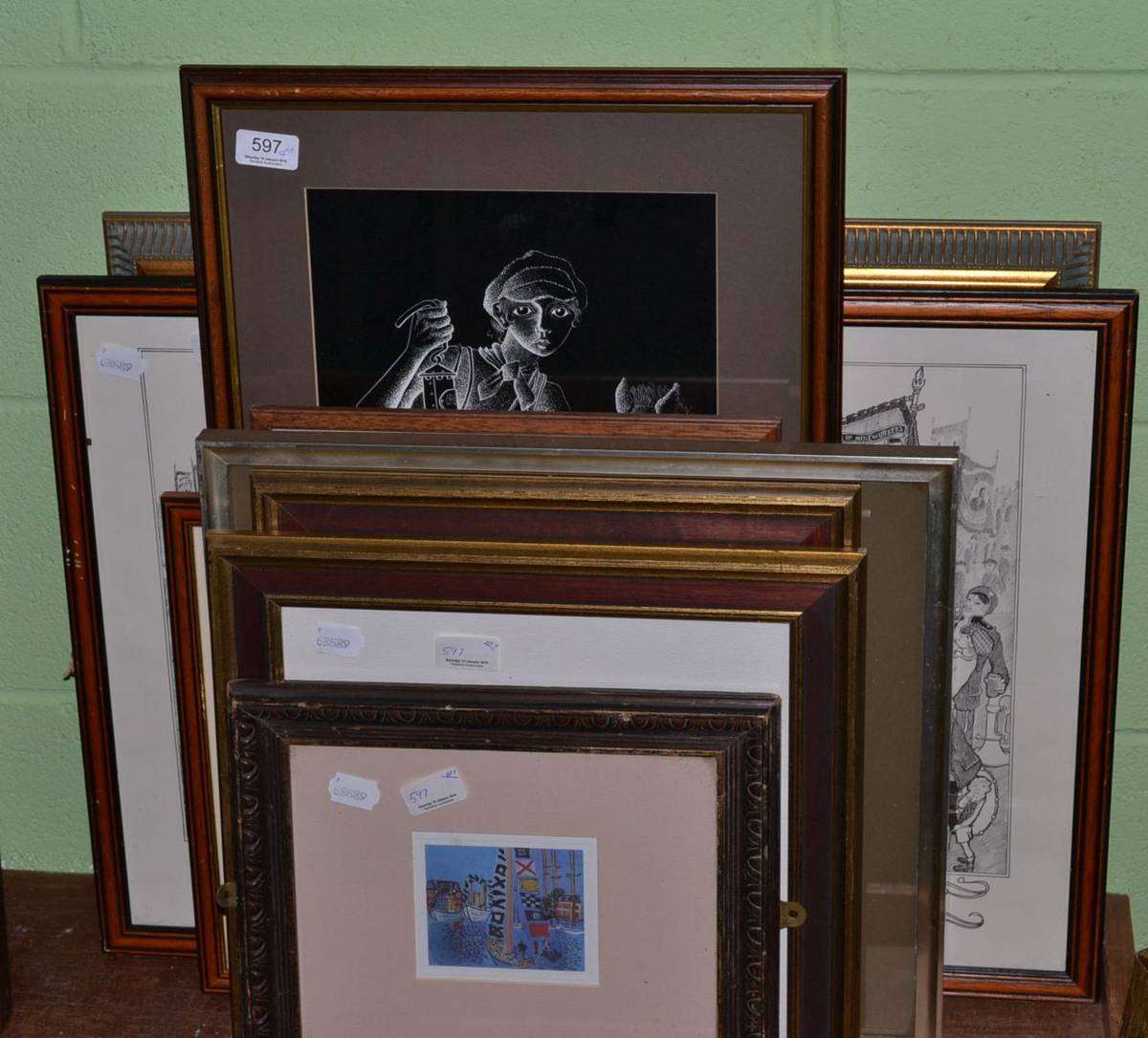 Lot 597 - Modern prints, including Robert Olley etc (9)