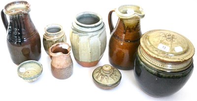 Lot 13 - Eight pieces of studio pottery By Richard Batterham (b.1936-)